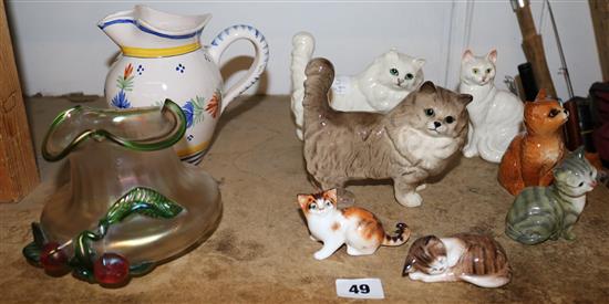 Collection of Doulton Beswick etc. cats